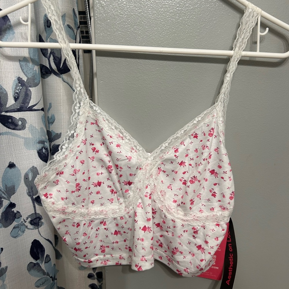 shein floral crop top tank